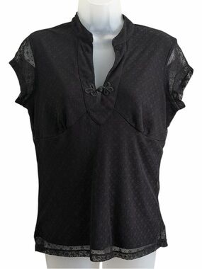 Bay Studio Black Career Lace Blouse